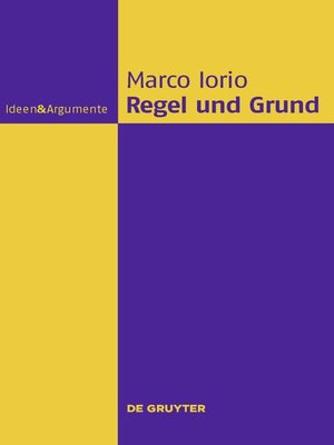 cover image of Regel und Grund